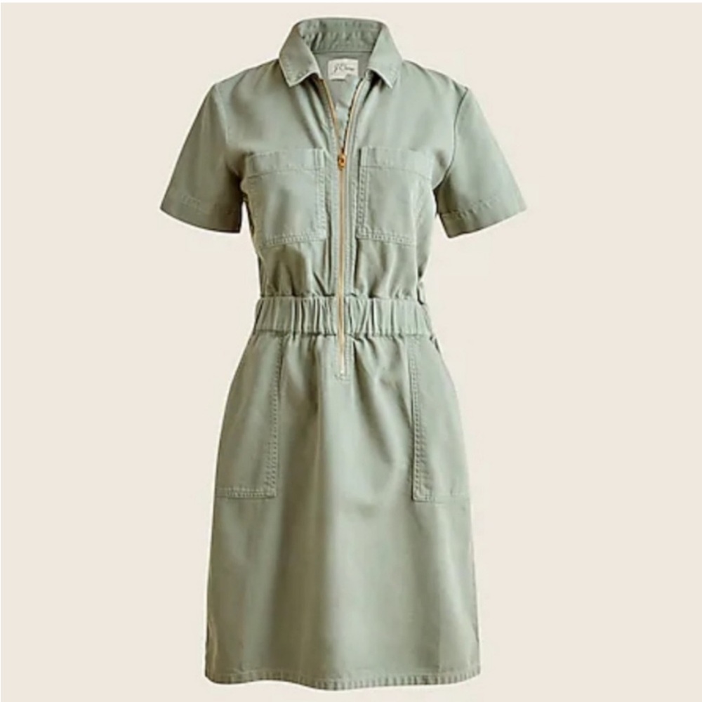 J. Crew Mini Cargo Style Dress Sz 10 - Picture 2 of 11